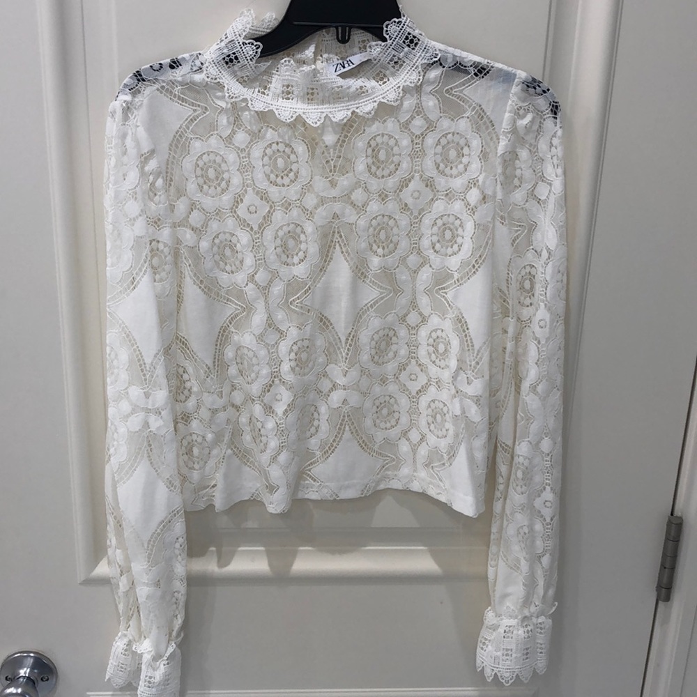 Crochet lace top